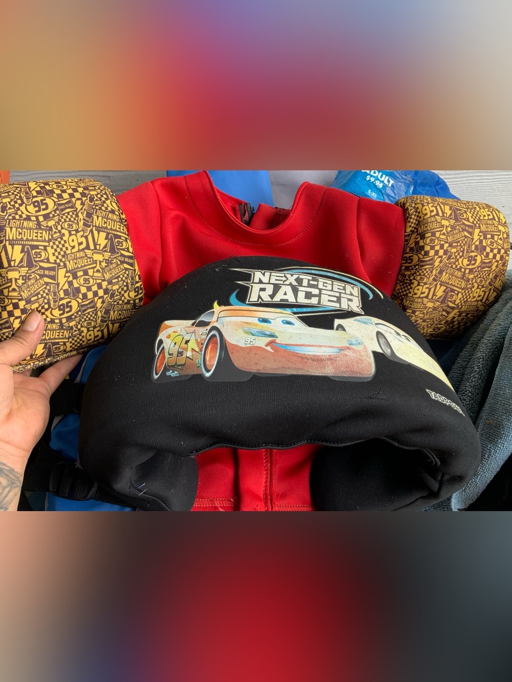 Red Kids 'Next-Gen Racer' water lifeguard jacket